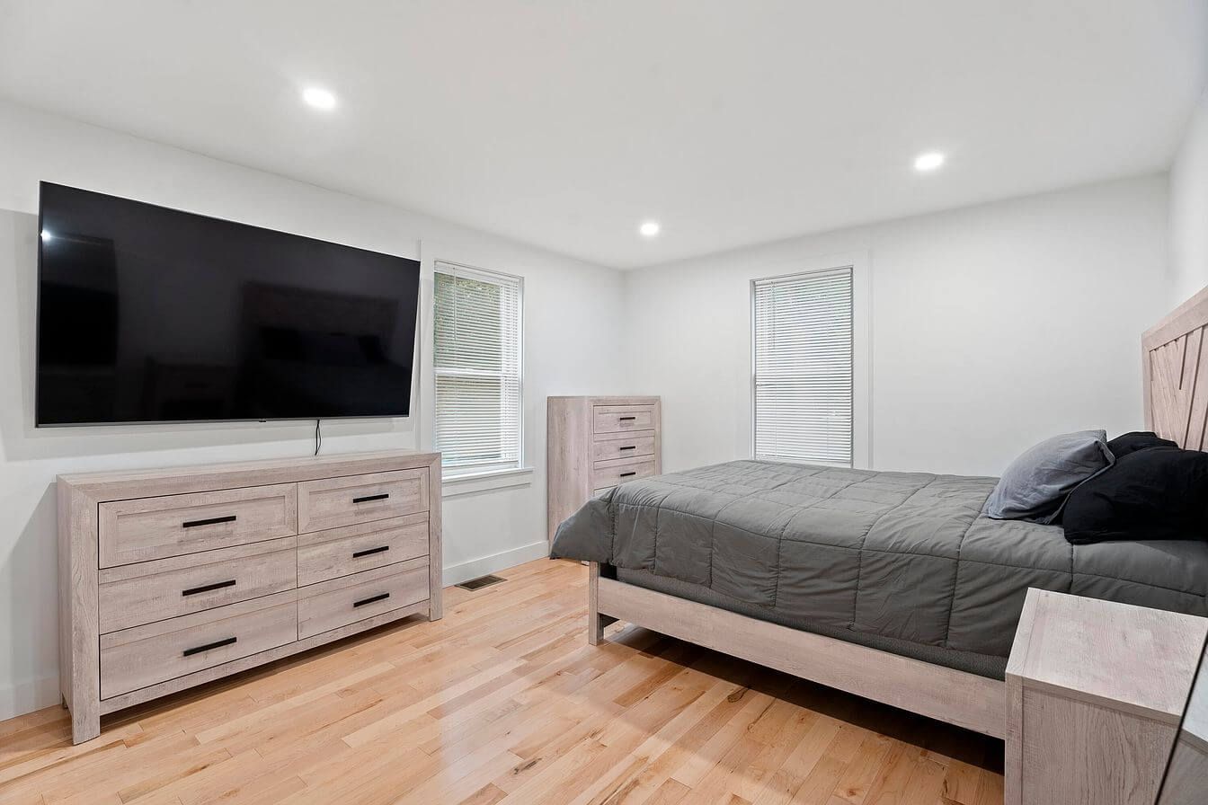 Renovated bedroom at 9 Theroux Drive