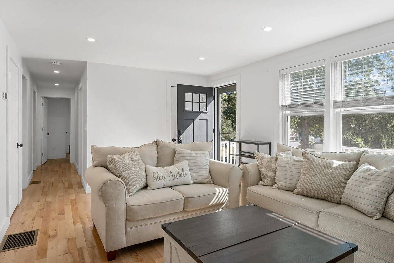 Bright living room in a Falmouth home Lisa sold